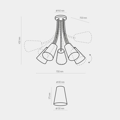 Люстра TK Lighting 3242 Wire Silver