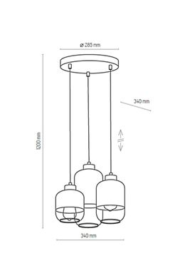 Подвесной светильник TK Lighting 3357 Marco Silver