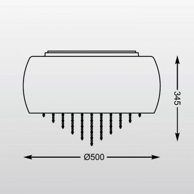 Люстра Zuma Line C0076-06K-F4GR Vista