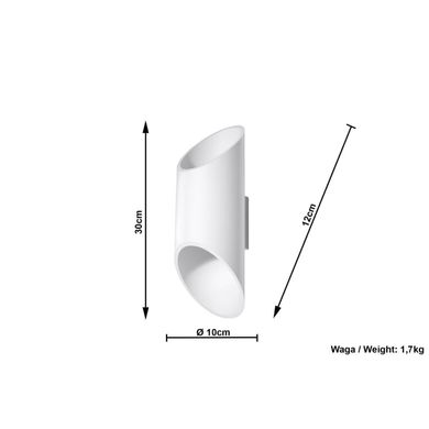 Настенный светильник Sollux PENNE 30 SL.0108 white