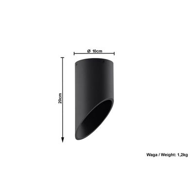 Стельовий світильник Sollux PENNE 20 SL.0109 чорний