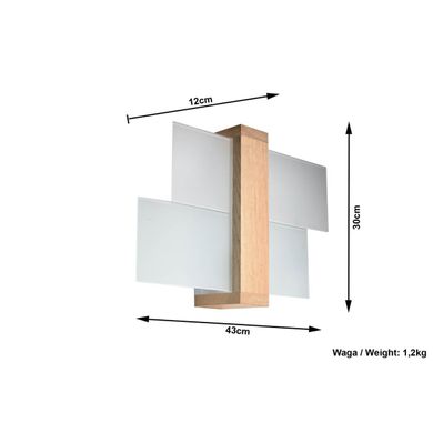 Настенный светильник Sollux FENIKS 1 SL.0077 natural wood